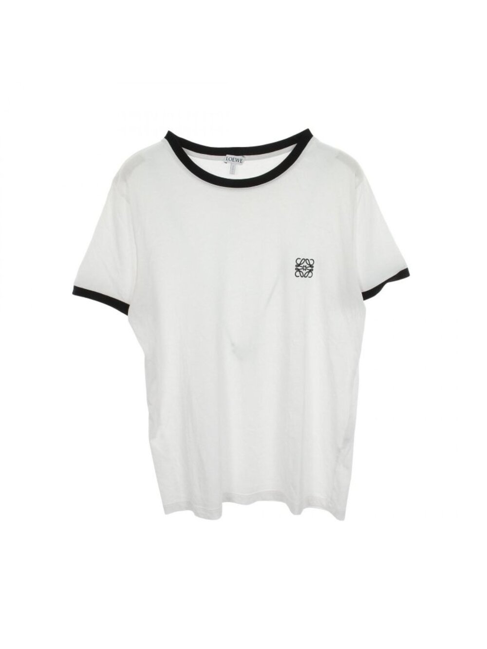 Loewe Short Sleeve T-Shirt Anagram Crew Neck WH Cotton